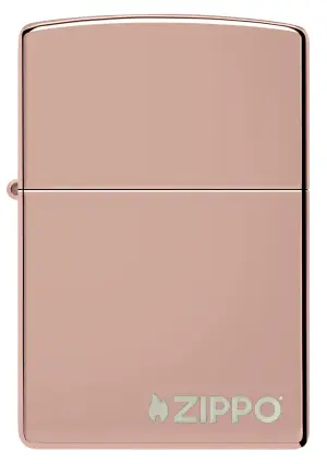 Classic High Polish Rose Gold Zippo Logo küçük görsel