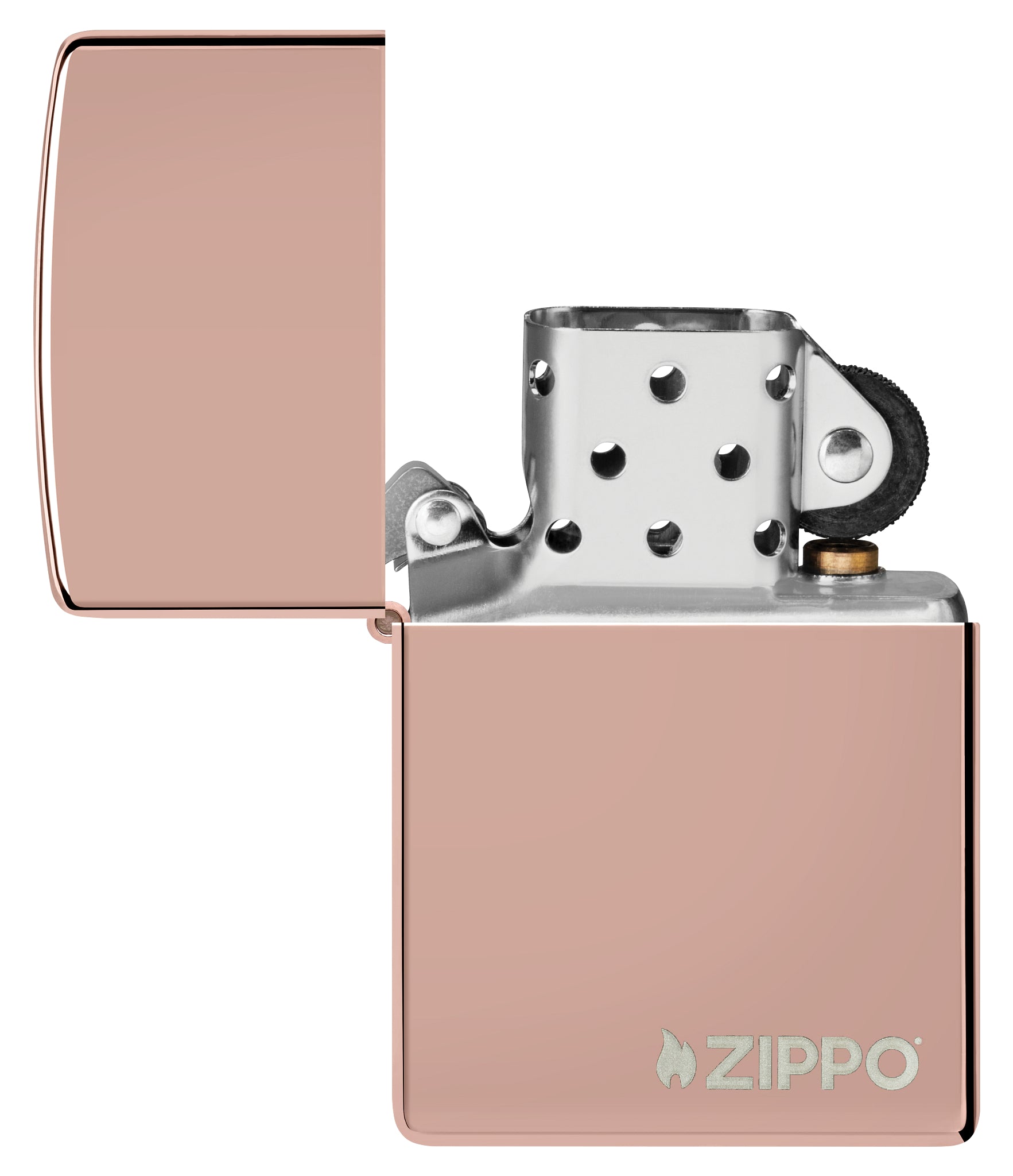 Classic High Polish Rose Gold Zippo Logo küçük görsel