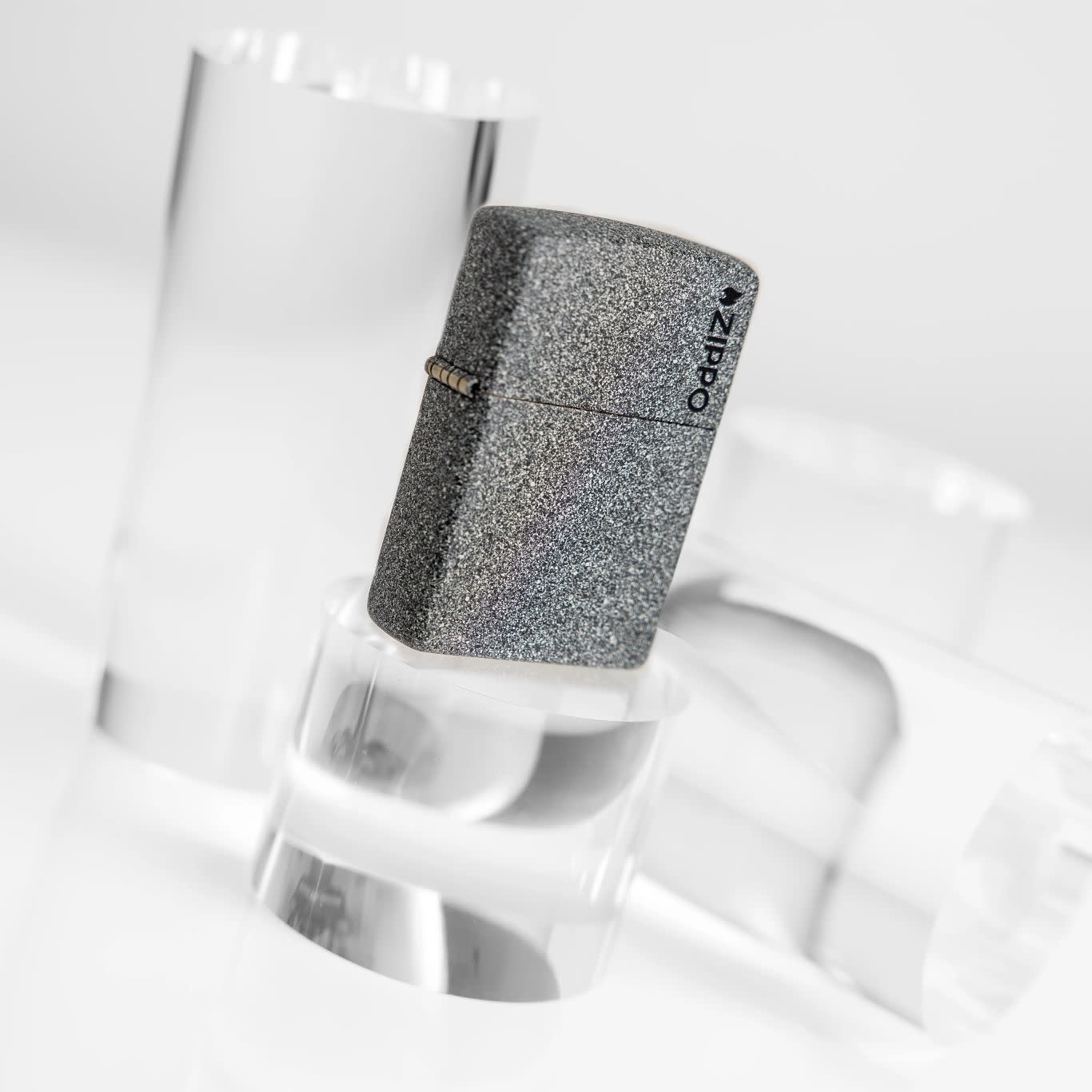 Classic Iron Stone Zippo Logo küçük görsel