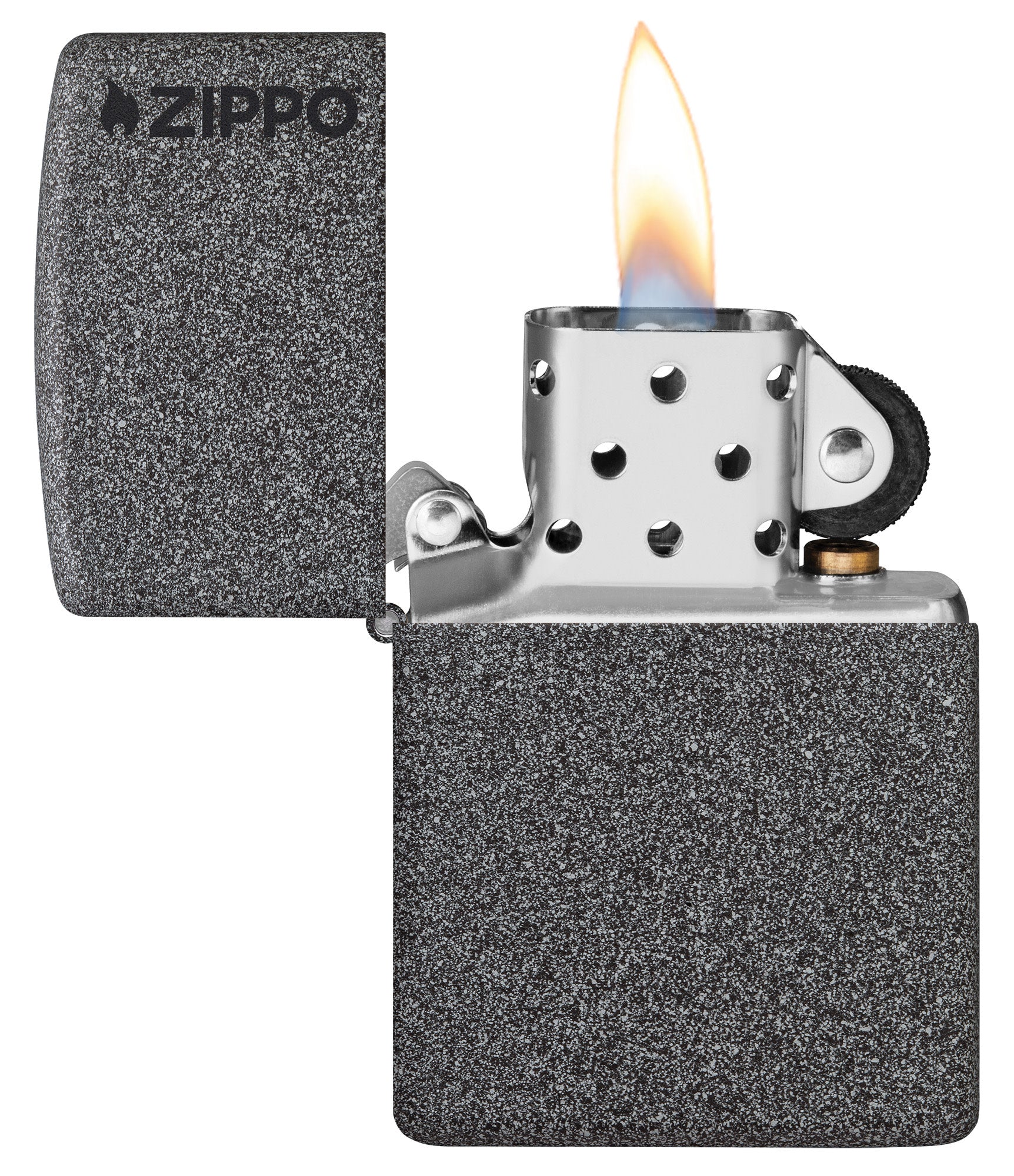 Classic Iron Stone Zippo Logo küçük görsel