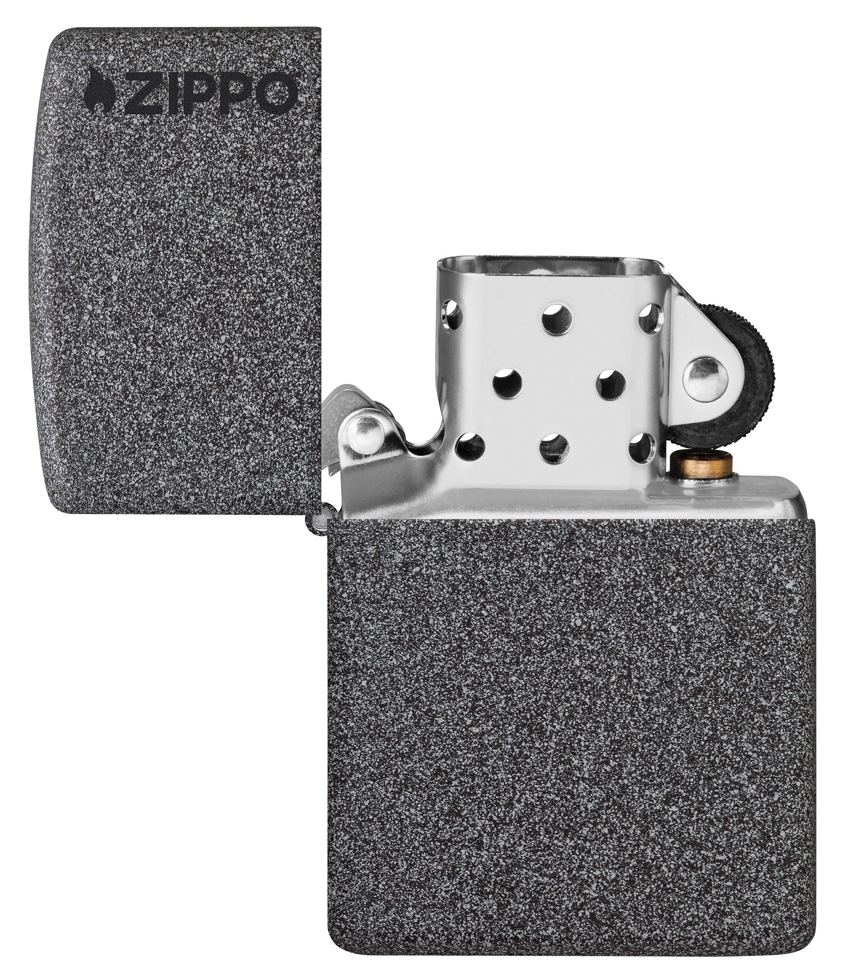 Classic Iron Stone Zippo Logo küçük görsel