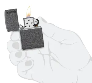 Classic Iron Stone Zippo Logo küçük görsel