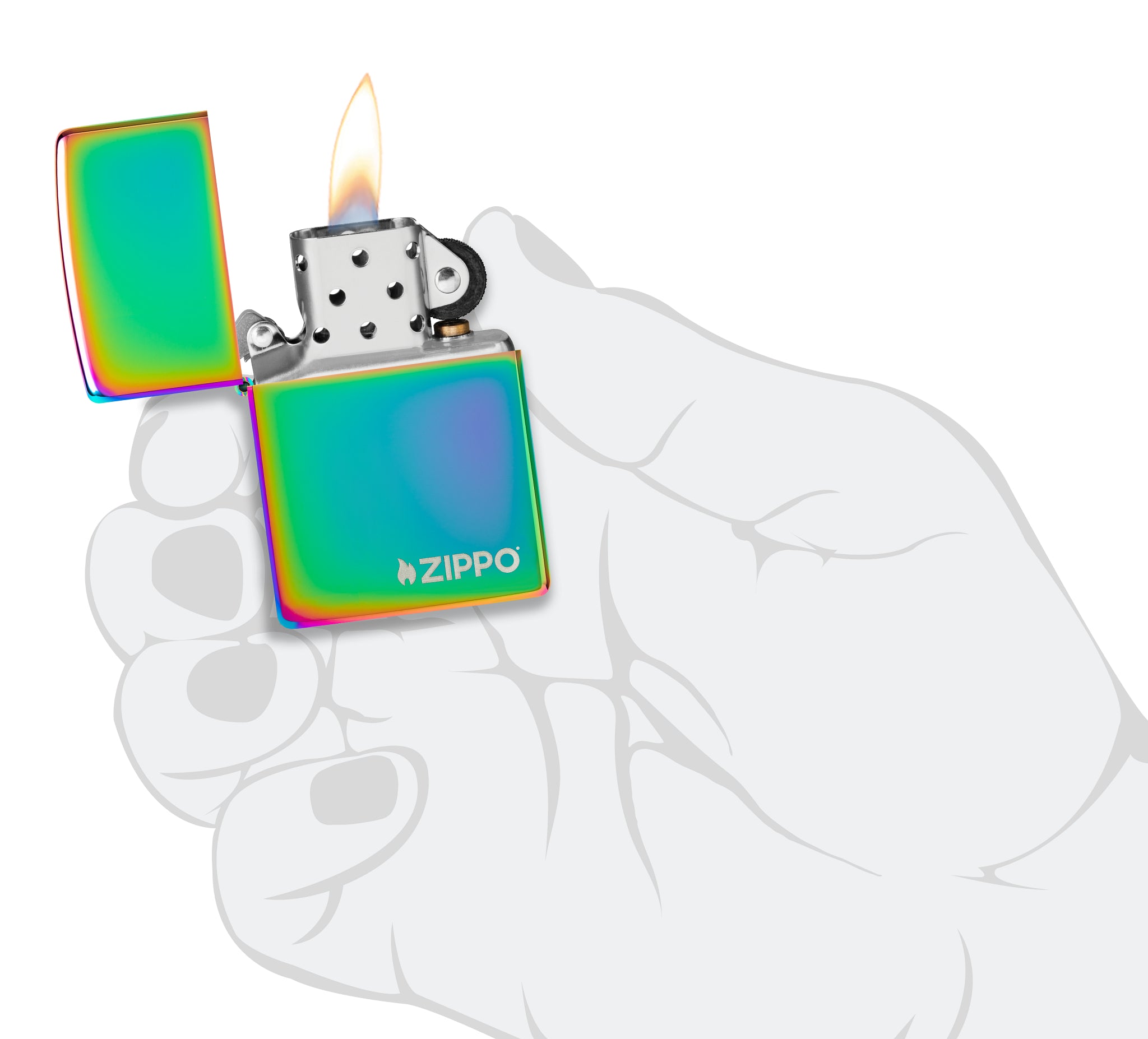 Classic Multi Color Zippo Logo küçük görsel