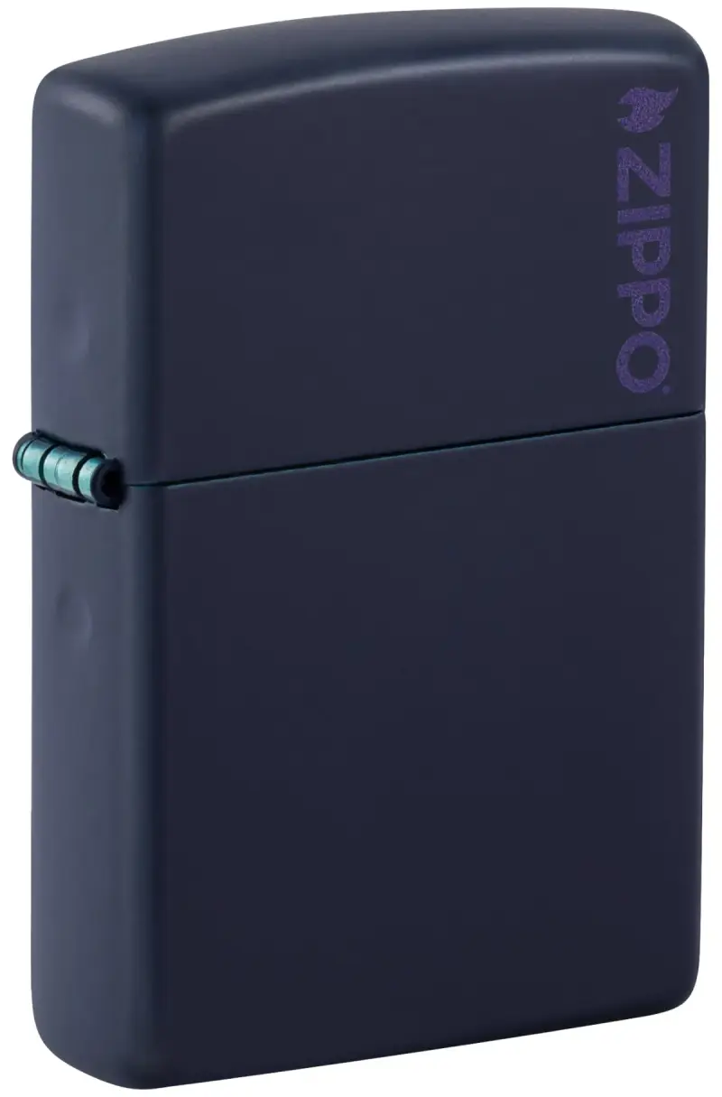 Classic Navy Matte Zippo Logo görseli