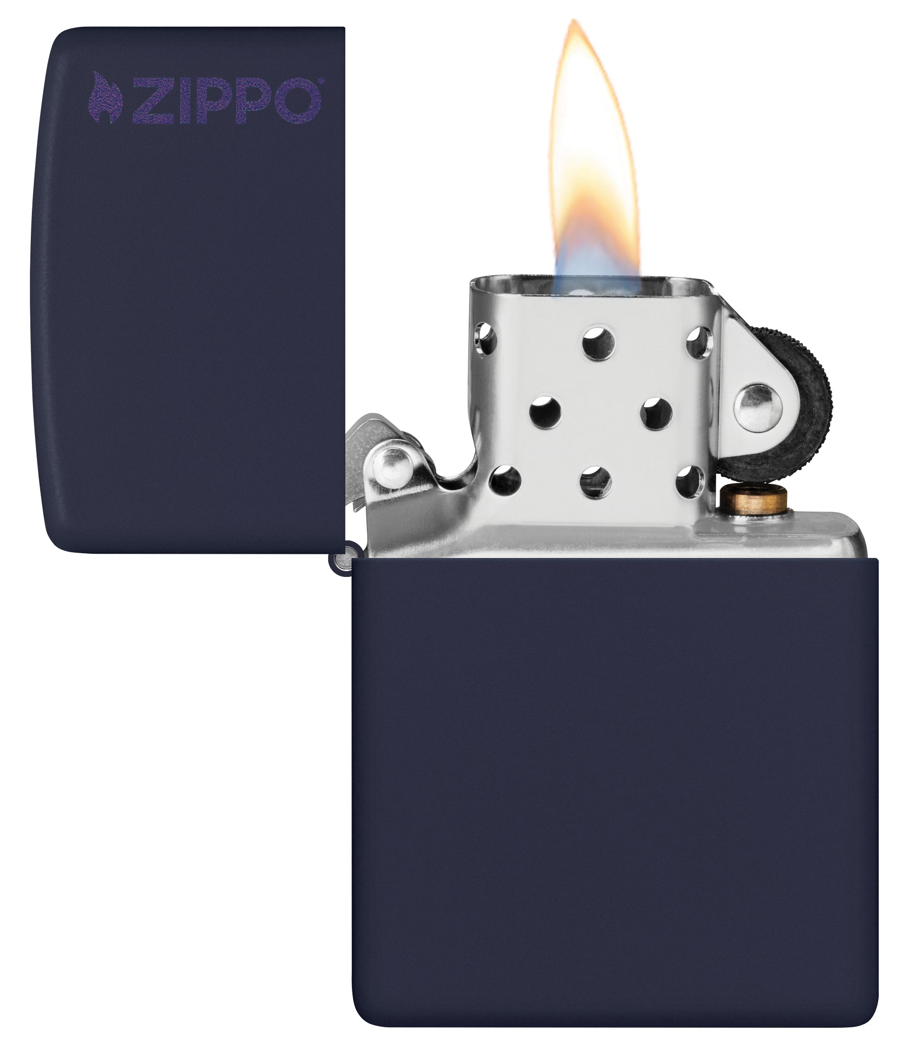 Classic Navy Matte Zippo Logo küçük görsel