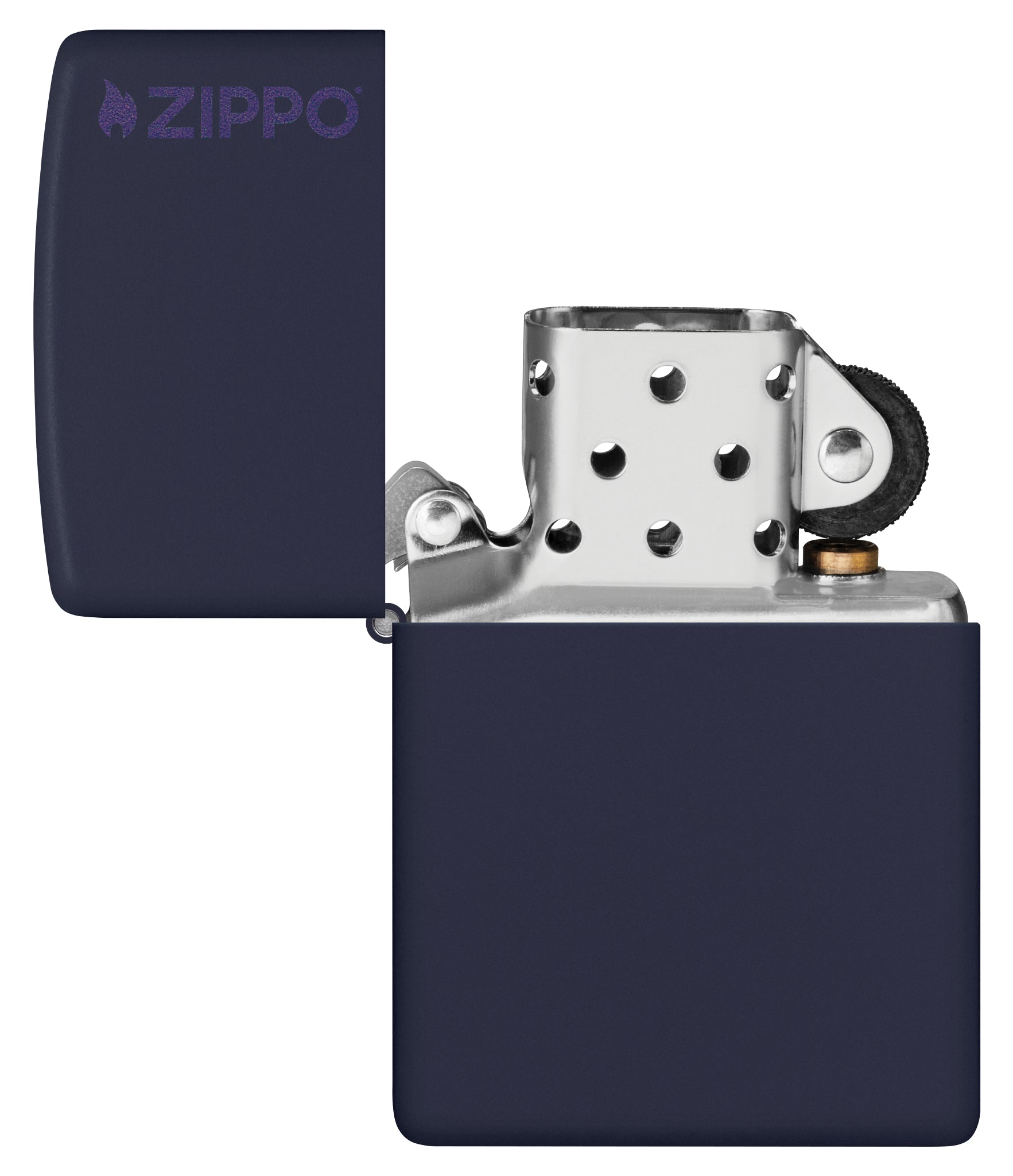 Classic Navy Matte Zippo Logo küçük görsel