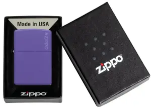 Classic Purple Matte Zippo Logo küçük görsel