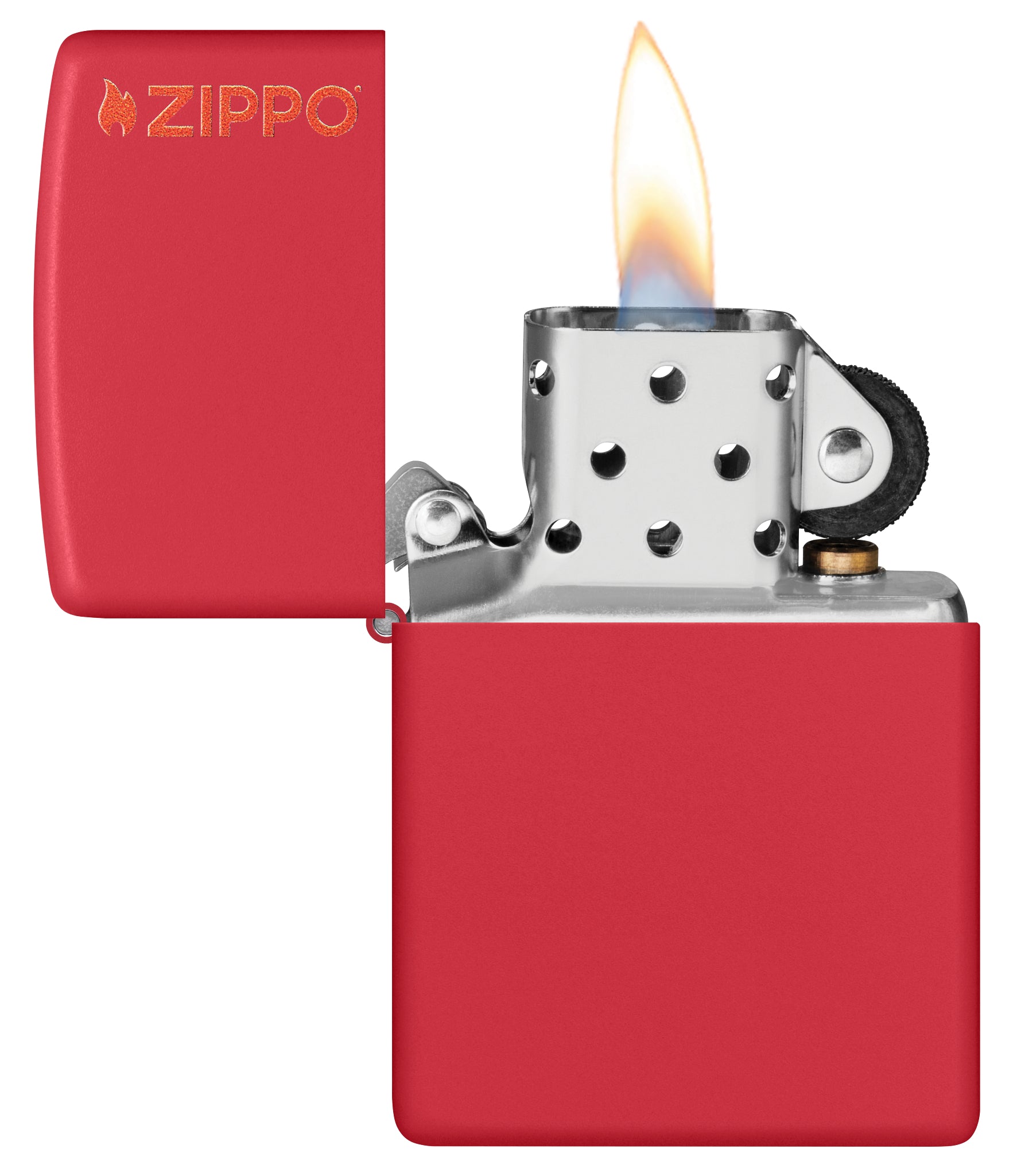 Classic Red Matte Zippo Logo küçük görsel