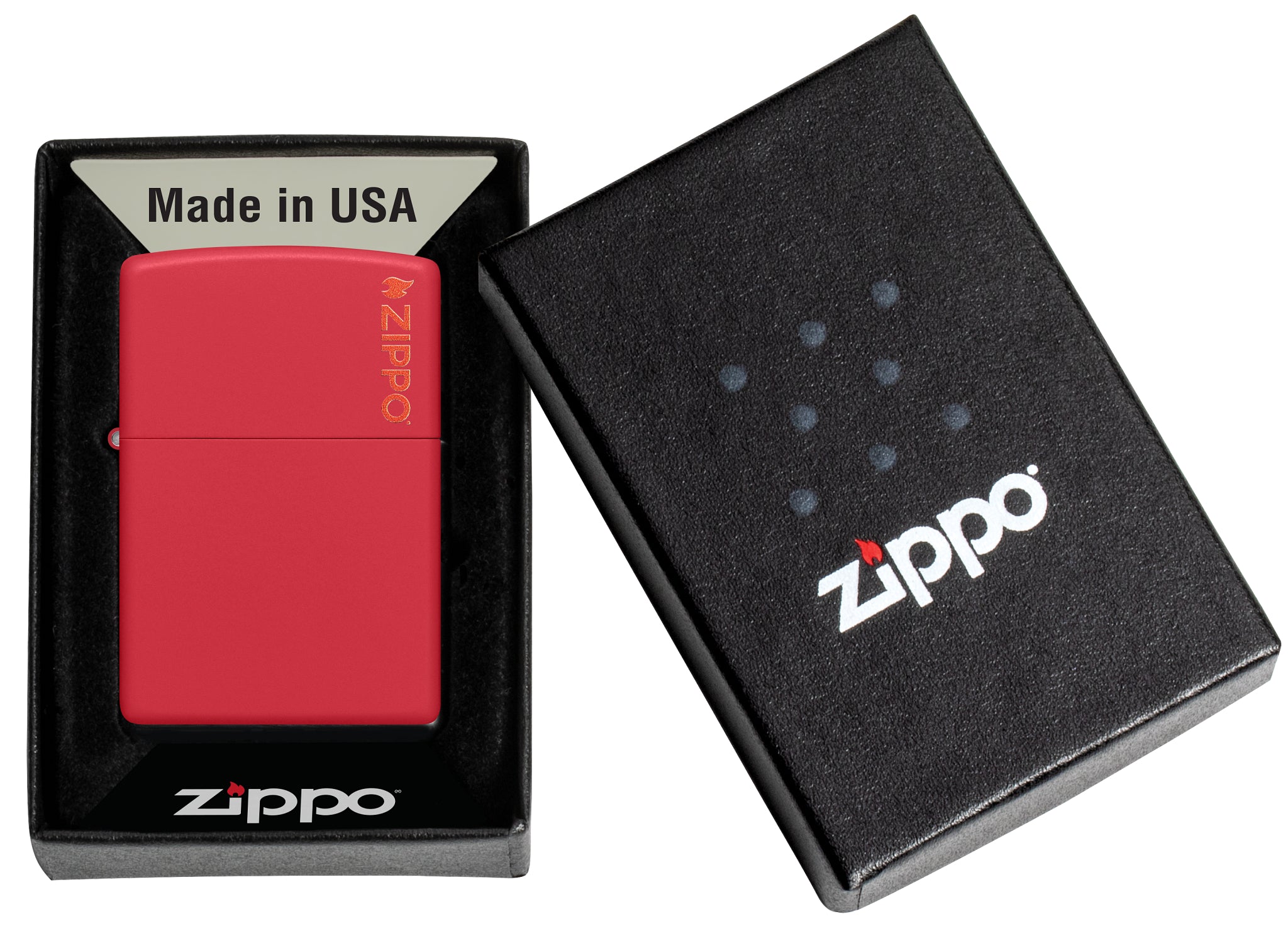 Classic Red Matte Zippo Logo küçük görsel