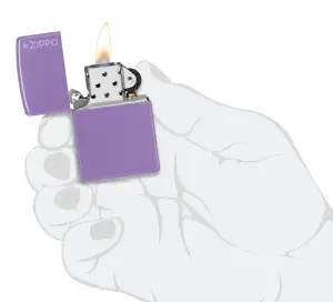 Classic Smoky Lavender Zippo Logo küçük görsel