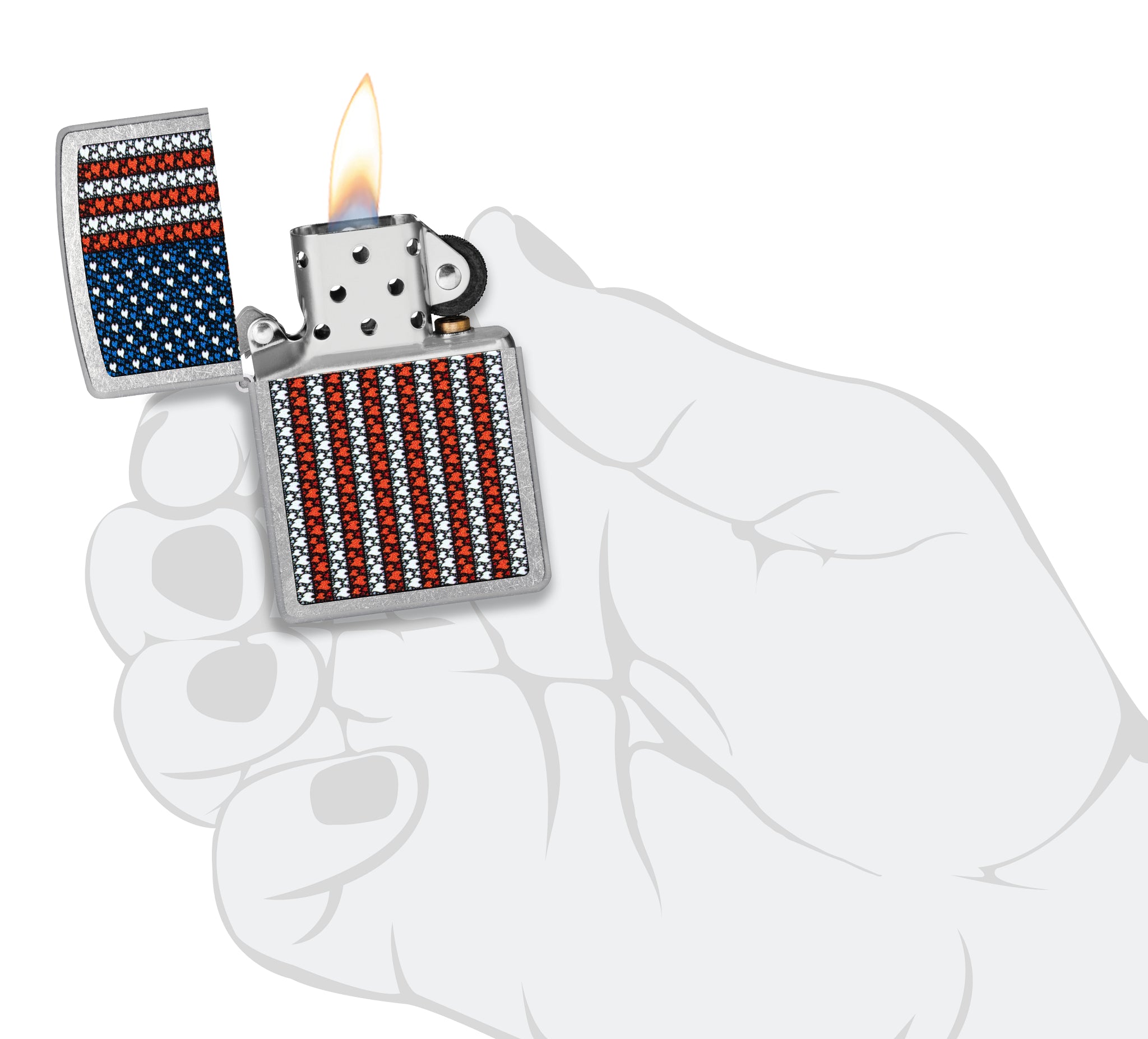 Flame Spangled Banner Design küçük görsel