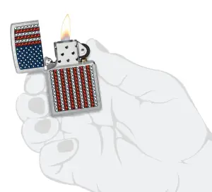 Flame Spangled Banner Design küçük görsel