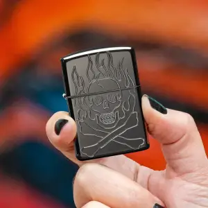 Flaming Skull Design küçük görsel