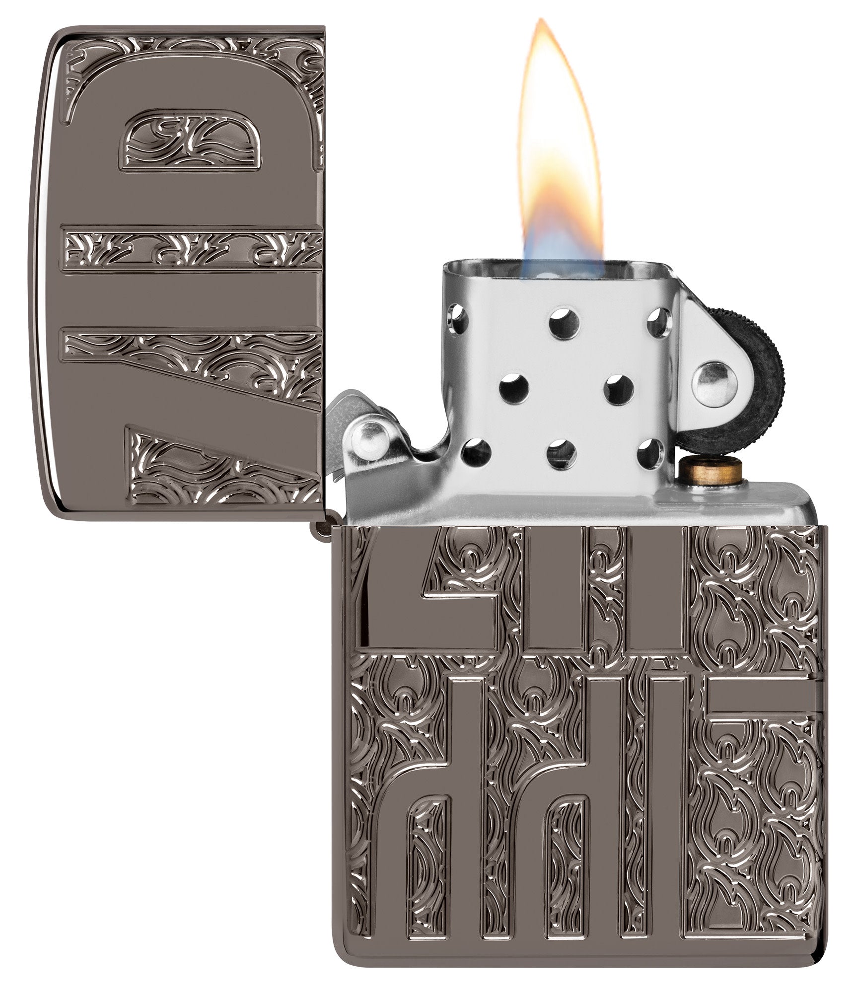 Reverse Carve Zippo Design küçük görsel
