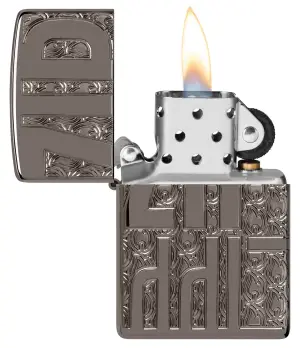 Reverse Carve Zippo Design küçük görsel
