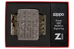 Reverse Carve Zippo Design küçük görsel