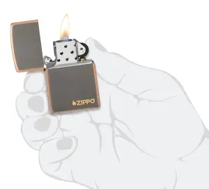 Rustic Bronze Zippo Logo küçük görsel