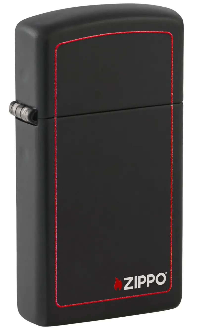 Slim® Black Matte with Red Border görseli