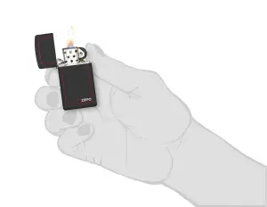 Slim® Black Matte with Red Border küçük görsel