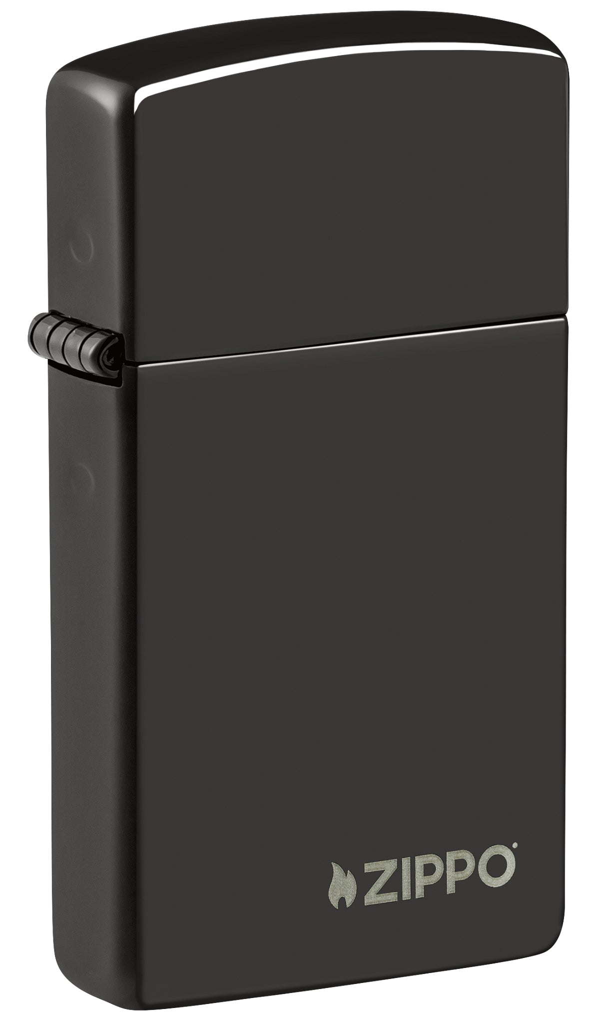 Slim® High Polish Black Zippo Logo görseli