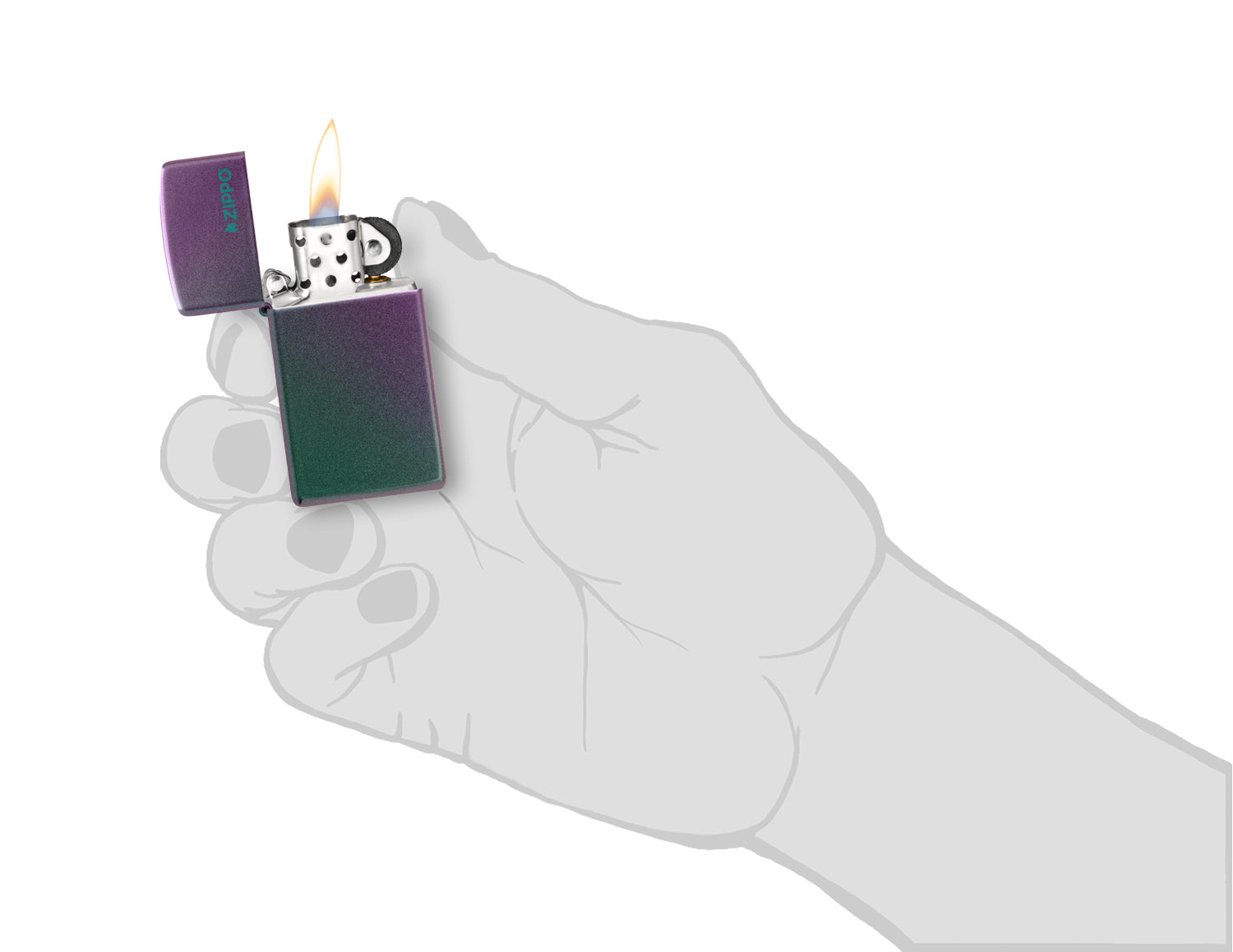 Slim® Iridescent Zippo Logo küçük görsel