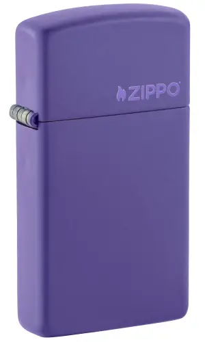 Slim® Purple Matte Zippo Logo küçük görsel
