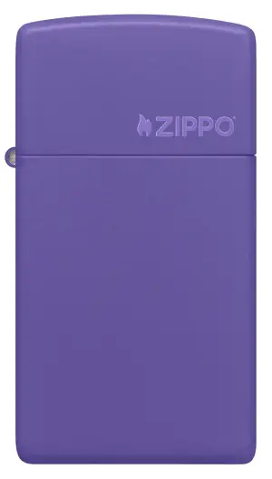 Slim® Purple Matte Zippo Logo küçük görsel