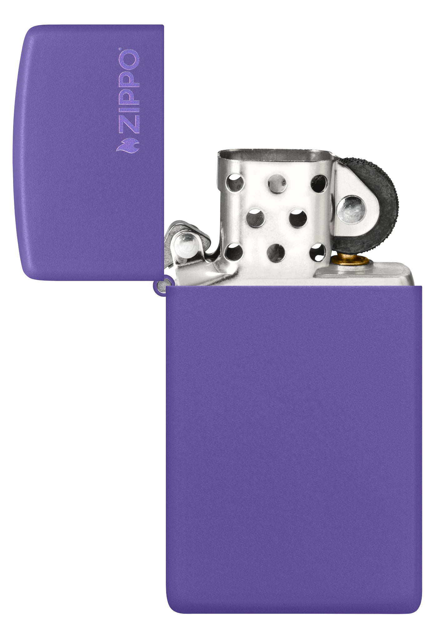 Slim® Purple Matte Zippo Logo küçük görsel