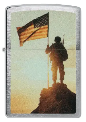 Soldier and Flag Design küçük görsel