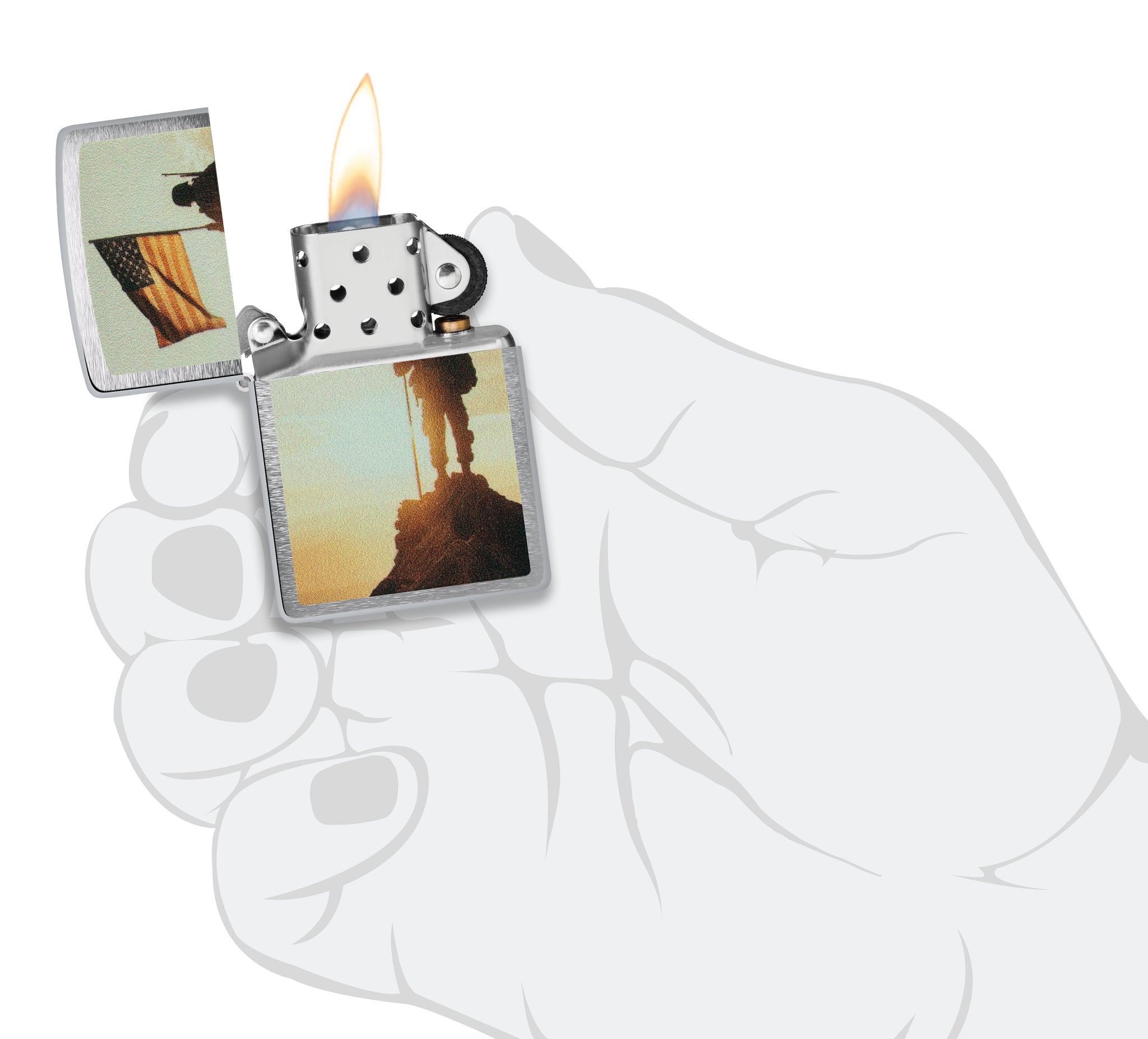 Soldier and Flag Design küçük görsel