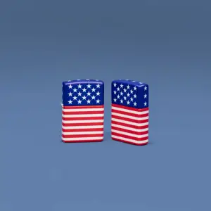Stars and Stripes Flag Design küçük görsel