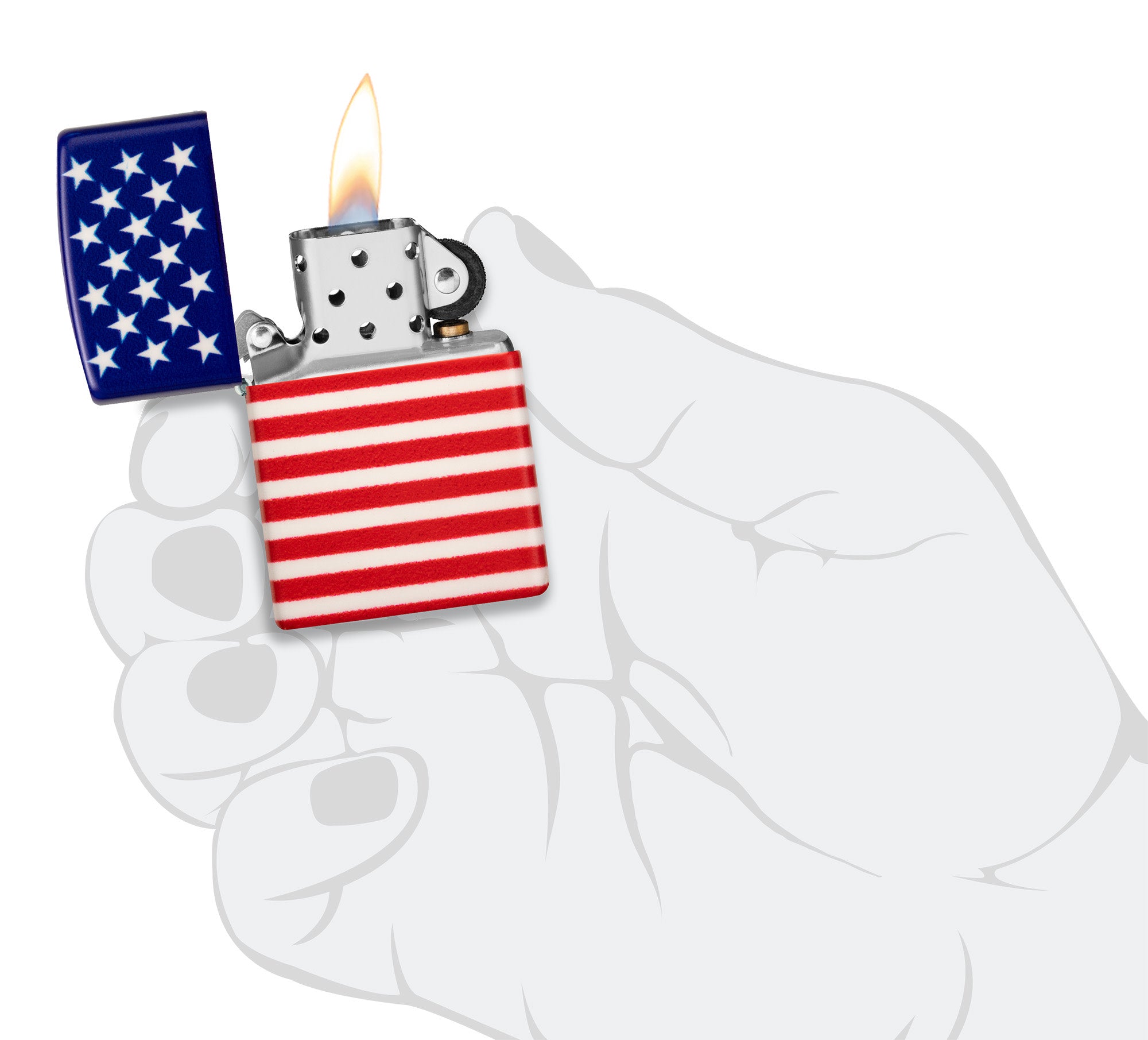 Stars and Stripes Flag Design küçük görsel