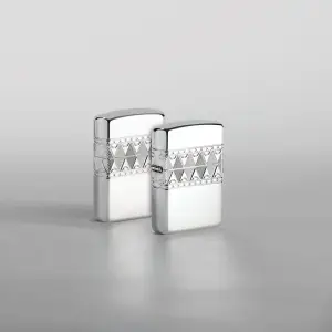 Sterling Silver Diamond Pattern Design küçük görsel