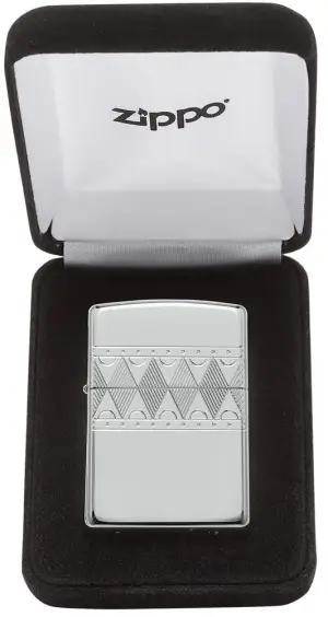 Sterling Silver Diamond Pattern Design küçük görsel