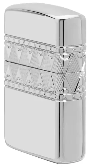 Sterling Silver Diamond Pattern Design küçük görsel