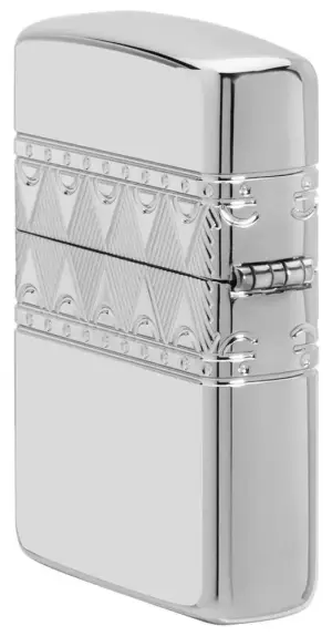 Sterling Silver Diamond Pattern Design küçük görsel