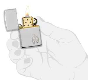 Sterling Silver Flame Emblem küçük görsel