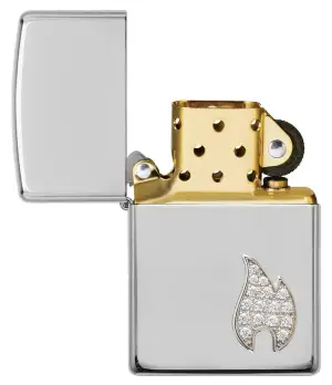Sterling Silver Flame Emblem küçük görsel