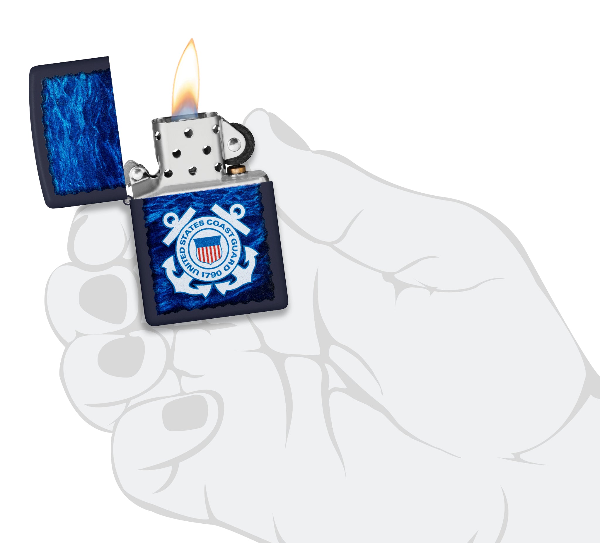 U.S. Coast Guard Waves Design küçük görsel