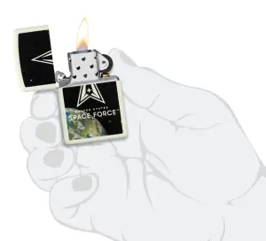 U.S. Space Force™ Glowing Logo Design küçük görsel
